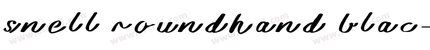 snell roundhand blac字体转换